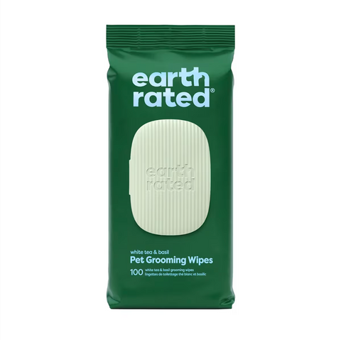 Earth Rated White Tea & Basil Wipes 100ct